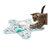 Denash Interactive Cat Toy for Indoor Cats, Rechargeable Touch Activated Hide and S at Toy, Random Motion Cats Play Mat for Bored Pets (Small Duck)