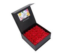 Denash Jewelry Flower Box, 7 Inch Color Display Video Greeting Card with HD Playback, Integrated Speaker, 1500mAh Battery, Fully Customizable for Wedding, Marketing