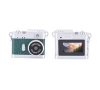 Denash Keychain Camera, Tiny Retro Digital Camera with LED Light and 4 Filters, 720P HD Video 5MP Photos, for Beginners Teenagers Adults Travel Photography (Green)