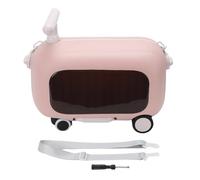 Denash Kids Ride On Luggage, Multi Functional, Safe and Stable, Large Capacity, Sturdy and Safe, Lightweight and Portable, 90 Degree Folding Pedal, Toddler Rideable (Pink)