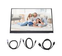 Denash Laptop Portable Screen, 15.6 Inch 1080P HD WiFi USB C HD Multimedia Interface Second External Display with Stand Built in 2 Speakers, Clear Visuals