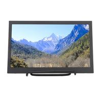 Denash LED Display Monitor, Aluminum Alloy Small HD Monitor with Dual Speakers 1024x768 for Office