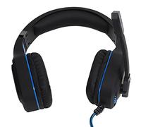 Denash LED Light Headphones with Headphones Cable for PC Laptop Games, Final Game Experience, USB + 3.5 Mm, 50 Mm Dynamic Speaker to Plug and Play and Play