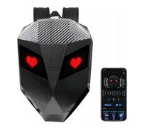 Denash LED Motorcycle Backpack, DIY Programmable Full Color Screen LED Backpack, Waterproof 3D Hard Shell Motorcycle Helmet Backpack for Motorcycle Riding