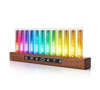 Denash LED Music Spectrum Display, 12 Light Tubes 240 RGB LEDs Audio Analyzer, Wireless Music Visualizer with Adjustable Color for Home Party