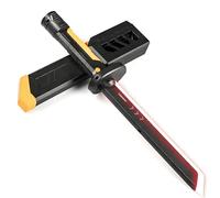 Denash Light Up Sword, 16.93in LED Saber Toy with Scabbard, Spark Sword with Dynamic Sound and Multi Color Flashing Lights for Party Cosplay