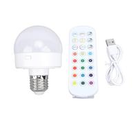 Denash Magnetic RGB Light Bulb Rechargeable Battery Operated Dimmable LED Bulb with Remote Control for Bedroom, Foyer, Stairway, Emergency