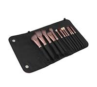 Denash Makeup Brush Kit Soft Fluffy Synthetic Fibers 12pcs Set for Powder Blush Concealer Storage Bag for All