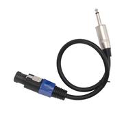 Denash Male Speaker Connection Durable Performance for a Professional Stage Monitor, Low Amplifier Connection Cable for Musicians and Sound Engineers