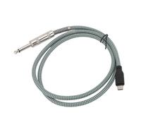 Denash Man of 1/4 Inch Losses for the USB -C -C Cable for 5, S21, Keyboards, Mixer, 24k Golden 6.35 Mm to USB Sound Cable, 1/4 Inch Premium Material (2m / 6.56ft)