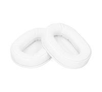 Denash Memory Foam Replacement Cover for ATH-MSR7 M50x M40x, Noise Reduction for a Long Session (White)
