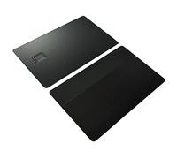 Denash Metal Business Card DIY High Security 4442 Chip White Slit 86x54x0.8 Mm Black Matt 2 Parts per Box Sustainable Use