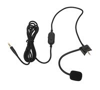 Denash Microphone Audiocabula with Volume Control for Calm Comfort 35ii Headphones Ideal for Zoom Players Black Meetings 6.6 Feet