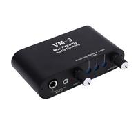Denash Microphone Preamp, 36dB Adjustable Gain Mic Preamplifier with Sound Ducking for Dynamic Condenser Mics, 3.5mm 6.35mm AV Input Output