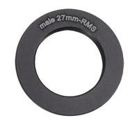 Denash Microscope Objective Lens Adapter Ring, RMS Thread Aluminum Alloy Adapter for Microscope Objectives, with Smooth Rotation and Secure Attachment for Laboratory Researchers (27mm)