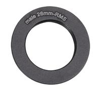 Denash Microscope Objective Lens Adapter Ring, RMS Thread Aluminum Alloy Adapter for Microscope Objectives, with Smooth Rotation and Secure Attachment for Laboratory Researchers (26mm)