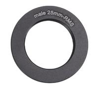 Denash Microscope Objective Lens Adapter Ring, RMS Thread Aluminum Alloy Adapter for Microscope Objectives, with Smooth Rotation and Secure Attachment for Laboratory Researchers (25mm)