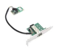 Denash Mini PCI-E Gigabit Fiber Network Adapter for I210as, Good Small Size Performance, Admits 1000sx/1000lx/1000Bx, for Use of the Server/home