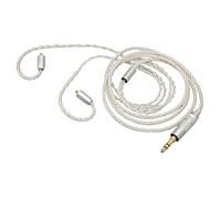 Denash MMCX Replacement Earphone Cable Silver Plates Copper Hi -fi 4 Core for SE215 SE425 SE535 SE846 UE900 Sudiosense T100 Werse W -Serie ES Series on the Pro XBA A2 H3 H2 HA FX850 3.9Ft