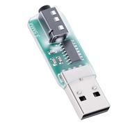 Denash Morse Code Practice Adapter, USB Key Trainer with 3.5mm Plug for CW Keying Skill, Support for VBand Software and Lakey Dual Modes, Portable for Amateur Radio Enthusiasts