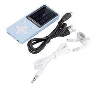 Denash MP3 MP4 Music Player, Mini Portable Lossless HIFI Music Digital Audio Player with Headphone(Blue)