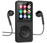 Denash MP3 Player Bluetooth 5.4 Portable Music Player with 2.4 Inch LCD Screen FM Voice Recorder for Outdoor Sports Traveling Kids Seniors (With 32G Memory Card)