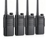 Denash MP31 Rechargeable Walkie Talkies, Long Range Handheld 2 Way Radios | 4 Pack GMRS Radio Set, NOAA Weather Scan, IP54 Water Proof, USB C Charging, Outdoor Communication Tool