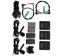 Denash of Double Wireless Channel Lavalier Microphone for Online Teaching and Video Blogs, UHF Portable Interview Microphone