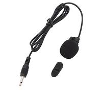 Denash Omnidirectional WIRED LAVALIER RESER Microfon Sortily Noise Reduction -microphone for Interview Meetings, Plug & Play for Computers and More, ABS Aluminum Alloy Black 1 Microf for Singer