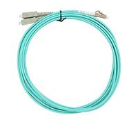 Denash Optical Multi -Mode -Dual Core Fiber Patch Cable with a Low Insertion Loss for Data Transmission, for the Separation of Networks and Video Jamming, 3 Meters Long