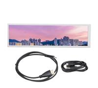 Denash PC Touchscreen Display Panel, 8.8in 1920x480 5 Point Touch Long Bar Computer Secondary Screen for Pi Project, Energy Saving, Wide Viewing Angle