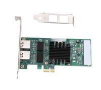 Denash PCI Express Network Card, Dual RJ45 Ports 10 100 1000Mbps with 82575 Controller, Support for and Server
