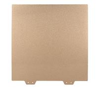 Denash PEI Steel Plate Gold Double Sided Coated 3D Printer Build Plate for Heat Flexible Easy Removal for PLA Wood ABS PETG TPU (Steel Plate)