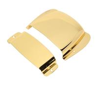 Denash Pickup Bridge Cover Set Iron for PB Jazz Bass, Durable Protective Covers for Safeguarding Pickup and Bridge, Includes Screws, 135 X 93 X 28cm (Gold)