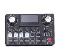 Denash Podcast Microphone Bundle, Condenser Mic with Boom Arm and Sound Mixer Board for PC Recording, with Adjustable LED Screen and Real Time Monitoring for Podcasters Streamers