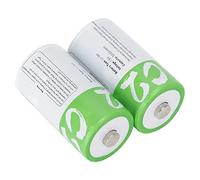 Denash Portable 5000 MWh 1.5 V C Rechargeable Batteries USB Connection -2PCs with Charging Cable for Dual Channel Radio Devices, Alarm Clock