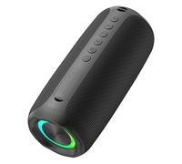 Denash Portable BT Speaker, RGB Lights Wireless, 360° Surround Sound Full Range Speaker, Premium Technology, 10M BT 5.4 Transmission Distance, 3600mAh Battery (Black)