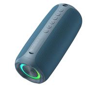 Denash Portable BT Speaker, RGB Lights Wireless, 360° Surround Sound Full Range Speaker, Premium Technology, 10M BT 5.4 Transmission Distance, 3600mAh Battery (Blue)