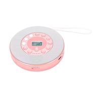 Denash Portable CD Player with Speaker, 2000mAh Rechargeable CD Music Player, Built in Mic Record to USB Drive for Car Home Travel (Pink)
