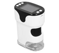 Denash Portable Digital Microscope with Colorful Screen with Magnification 1000x and Video, Suitable for Outdoor Exploration, Includes the Tripod and Samples (White)