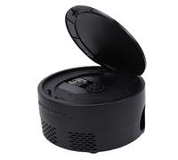 Denash Portable DVD Projector with Built-in DVD Player 1080P HD USB 2.0 Short Focus Lens for Home Theater Outdoor Movie Projector with Dual Stereo Speakers Remote Control (UK Plug)