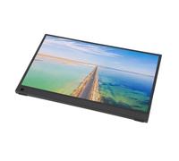 Denash Portable IPS Monitor, Wide Compatibility 1080P Laptop Monitor 3MS Response Time Dual Screen Usage 15.6 Inch Aluminum Alloy with Magnetic Case for Computer