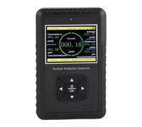 Denash Portable Nuclear Dosimeter, Nuclear Geiger Counter Detector with Large LCD Screen, Red Light Buzzer Alarm Handheld Beta Gamma X Ray Meter for Energy Compensated Tube, X Ray, γ