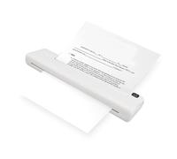 Denash Portable Printer Wireless for Travel, 200DPI USB Rechargeable Inkless Mobile Printer 1000mAh Bluetooth Thermal Printer Travel Printer for Office Car Home