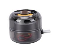 Denash Portable Small Speaker, 3W Line in Speaker Type C Plug and Play Volume Amplifier for Cell Phone Laptop Tablet (Transparent Gray)