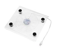 Denash Portable Ultra Quiet Laptop Cooler Cooling Pad Stand for / / Laptop, 1400 RPM, LED RGB Lights, USB Powered Fans, Support Gamer