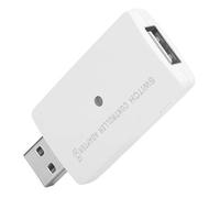 Denash Portable Wireless Controller Adapter for -compatible with Different Controllers, Enables the Connection That Is Suitable for Players, As the Images Are Shown (White)