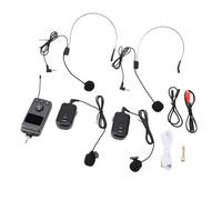 Denash Portable Wireless Tour Guide Voice Transmission System with Rechargeable Waist Pack for Classroom Teaching, Conference Speeches, and Performance Shows