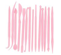 Denash Pottery Clay Sculpting Tools,10 PCS Plastic Clay Sculpting Tools, Wood Carving Tools, Modeling Clay Tools Set, Pottery Carving Tool for Clay, Fondant, Cake, Soft Clay, Embossing