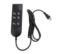 Denash Premium ABS 6 Keys Power Recliner Controller, 2 Motor Electric Recliner, Simple Layout, 5 Pin Plug, for Lift Sofas, Foot Massagers